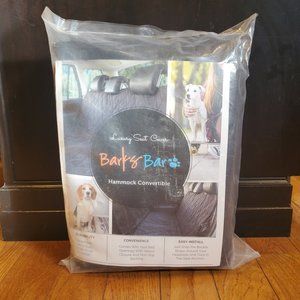 BarksBar Luxury Pet Car Seat Cover - Black, Water Resistant 54x58” SUV truck NIP
